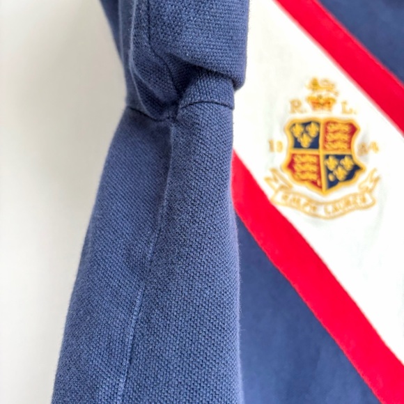 Polo Ralph Lauren Shirt Mens XL Big Pony Crest Classic Fit Red White Blue - Picture 4 of 14